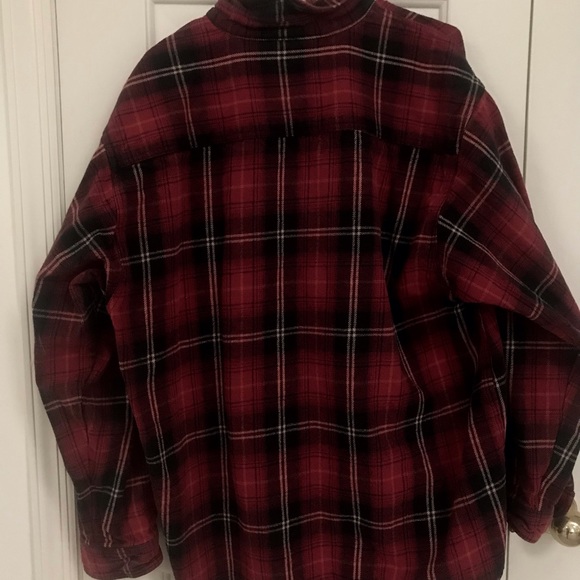black and red flannel workshirt - Picture 4 of 5